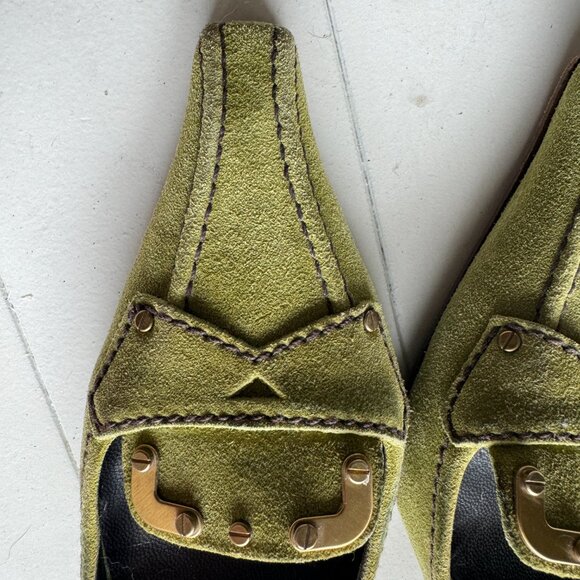 Prada Suede Kitten-heel shoes slip-on - Picture 3 of 3